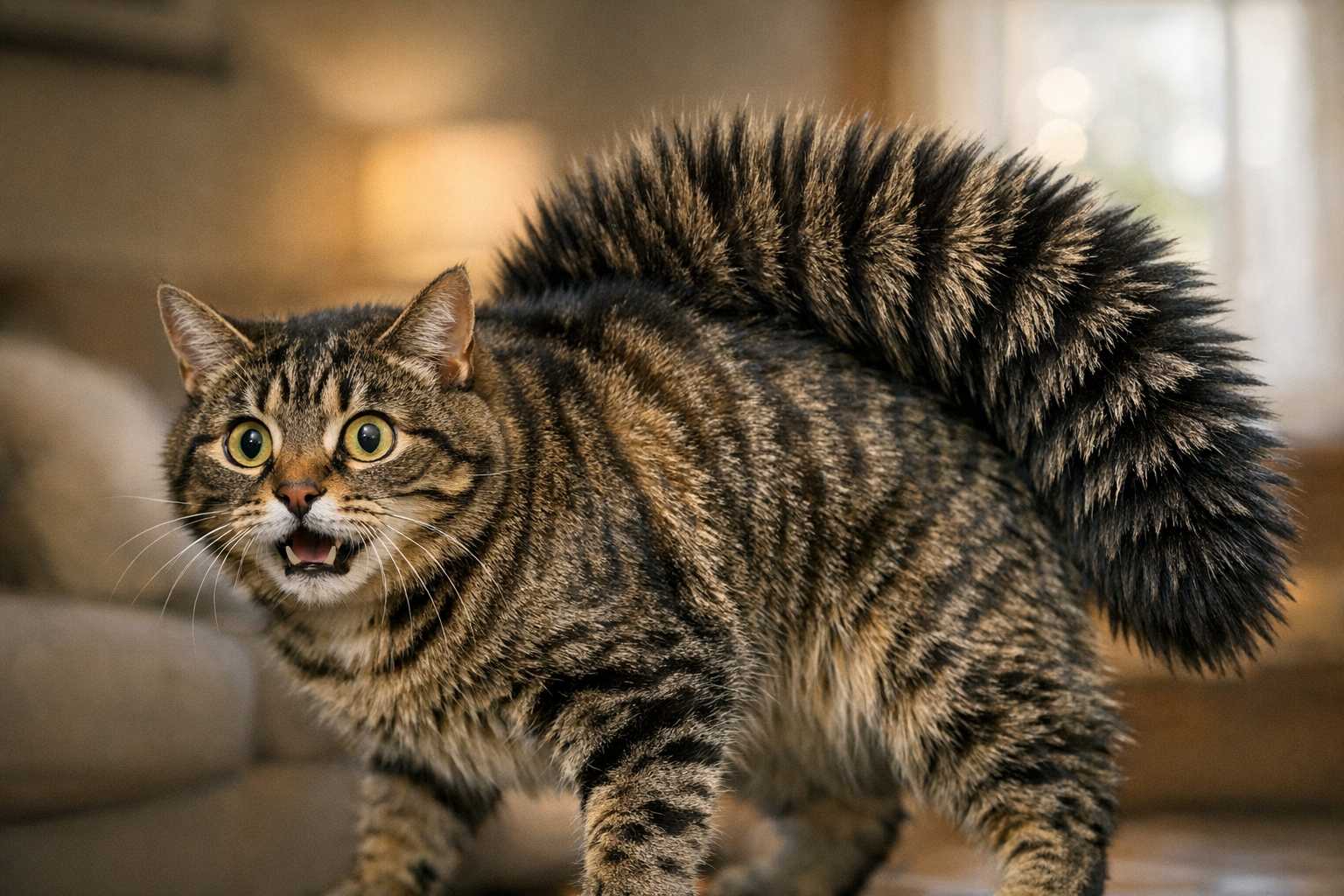 Cat Tail Puffing: Why Cats Fluff Their Tails and What It Means