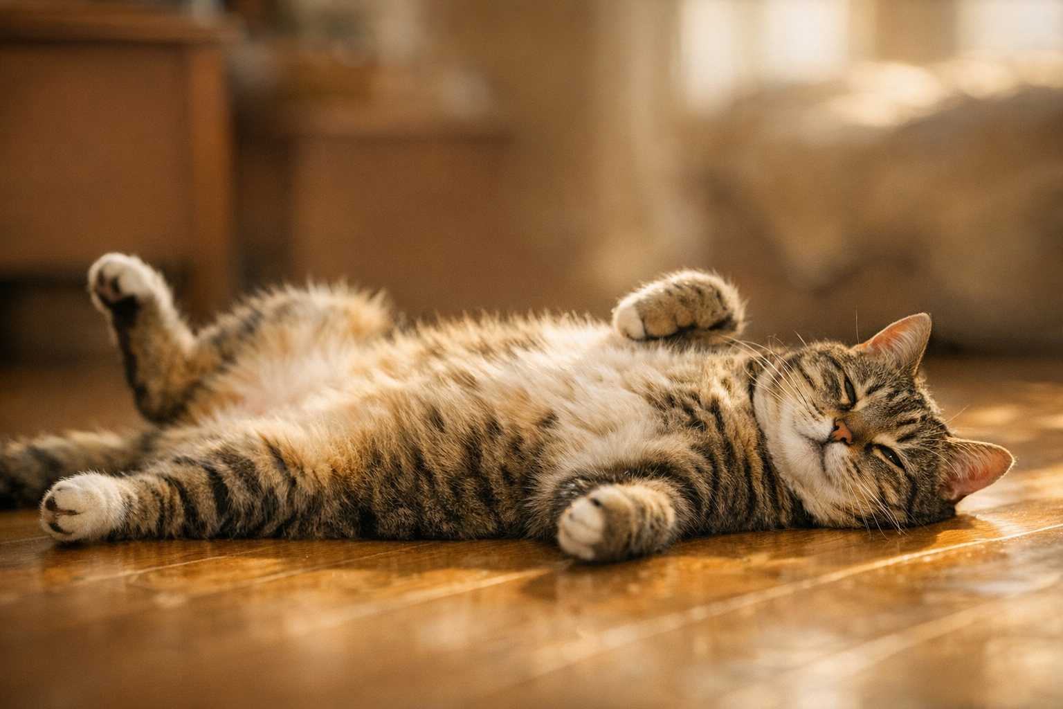 Why Do Cats Expose Their Stomachs? Trust and Vulnerability Signals