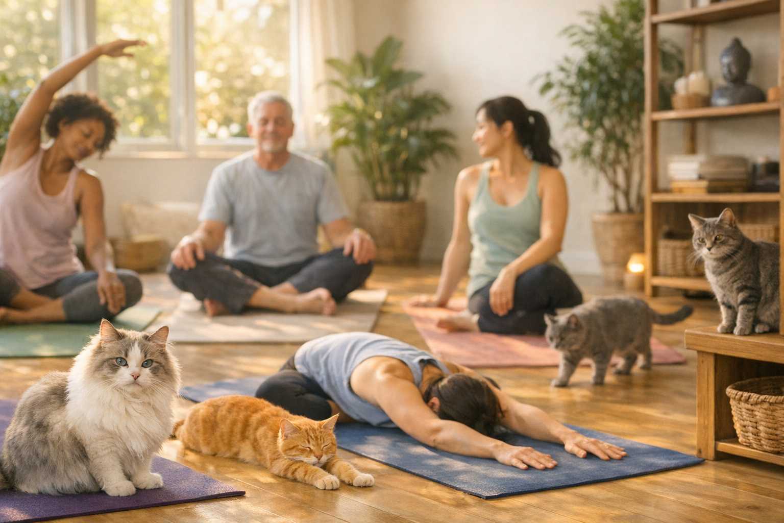 Cat Yoga Classes Near Me: How to Find Doga Events in Your City 2024