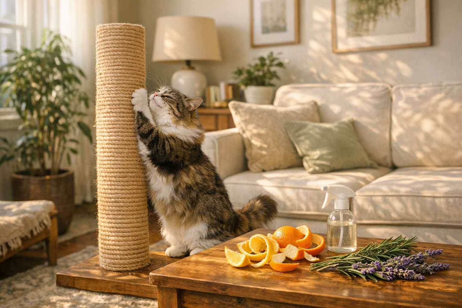 Natural Cat Scratching Deterrents: Chemical-Free Protection Guide