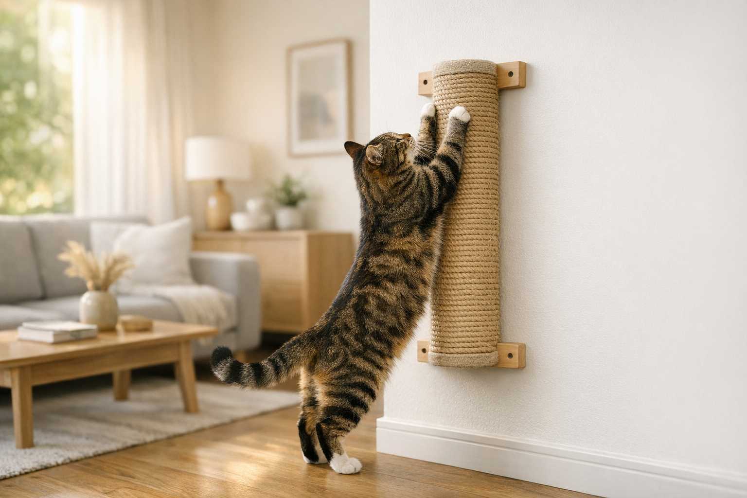 Vertical Scratching Solutions: Wall-Mounted Cat Scratch Guide